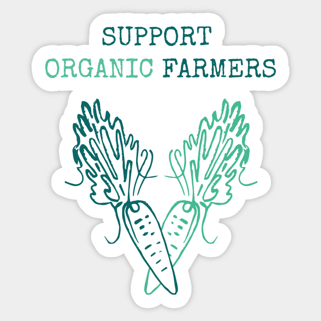 Support Organic Farmers Sticker by annaazart